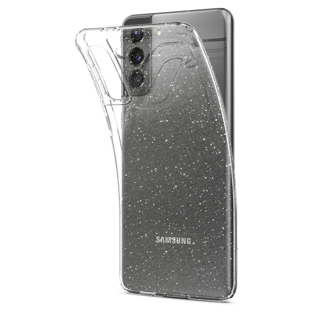 Pokrowiec etui Spigen Liquid Glitter przeroczyste SAMSUNG Galaxy S21 / 5