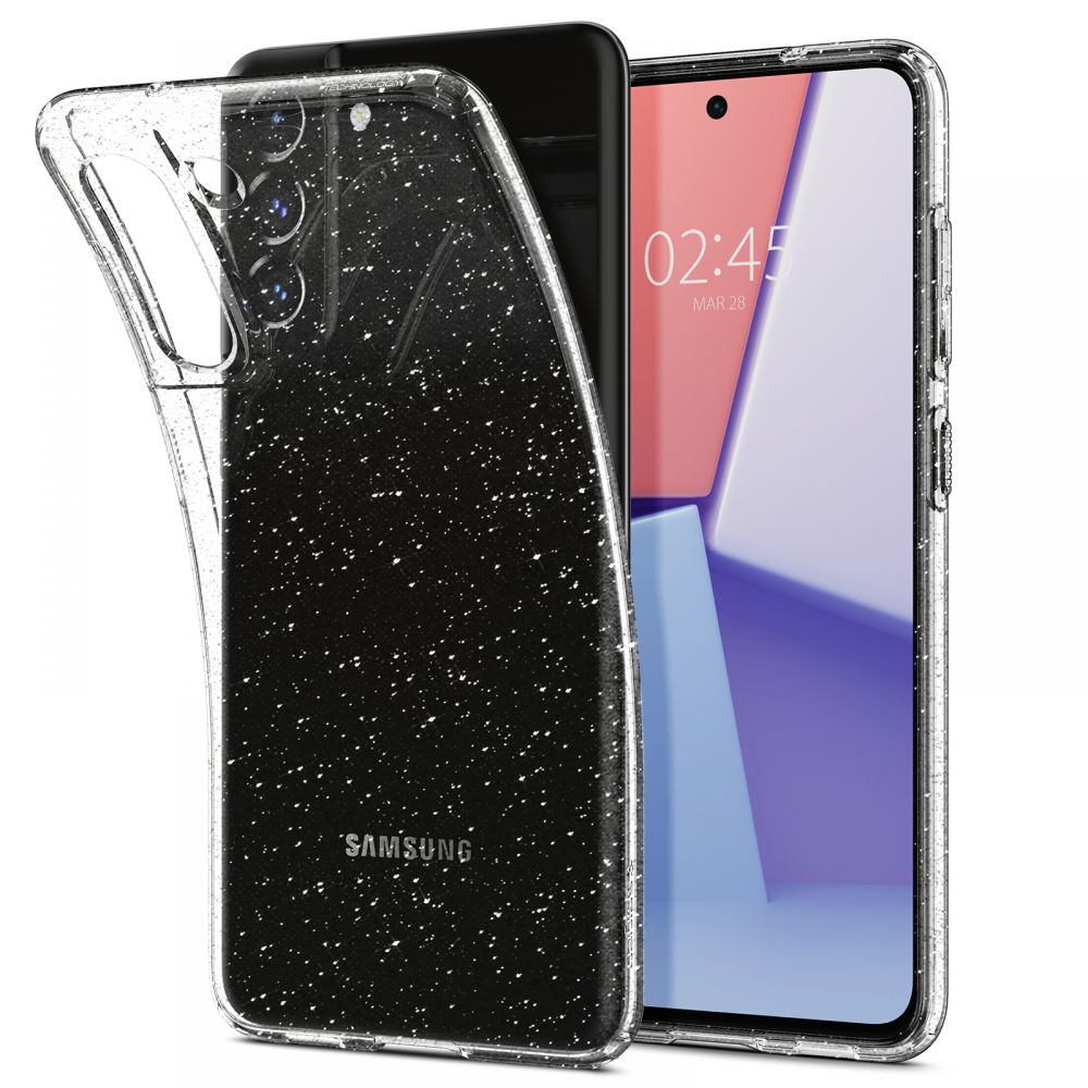 Pokrowiec etui Spigen Liquid Glitter przeroczyste SAMSUNG Galaxy S21 FE / 10