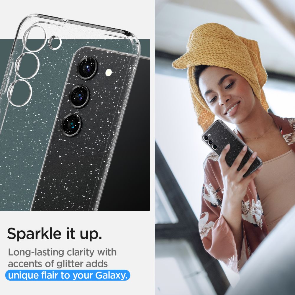 Pokrowiec etui Spigen Liquid Glitter przeźroczyste SAMSUNG Galaxy S23 Plus / 11