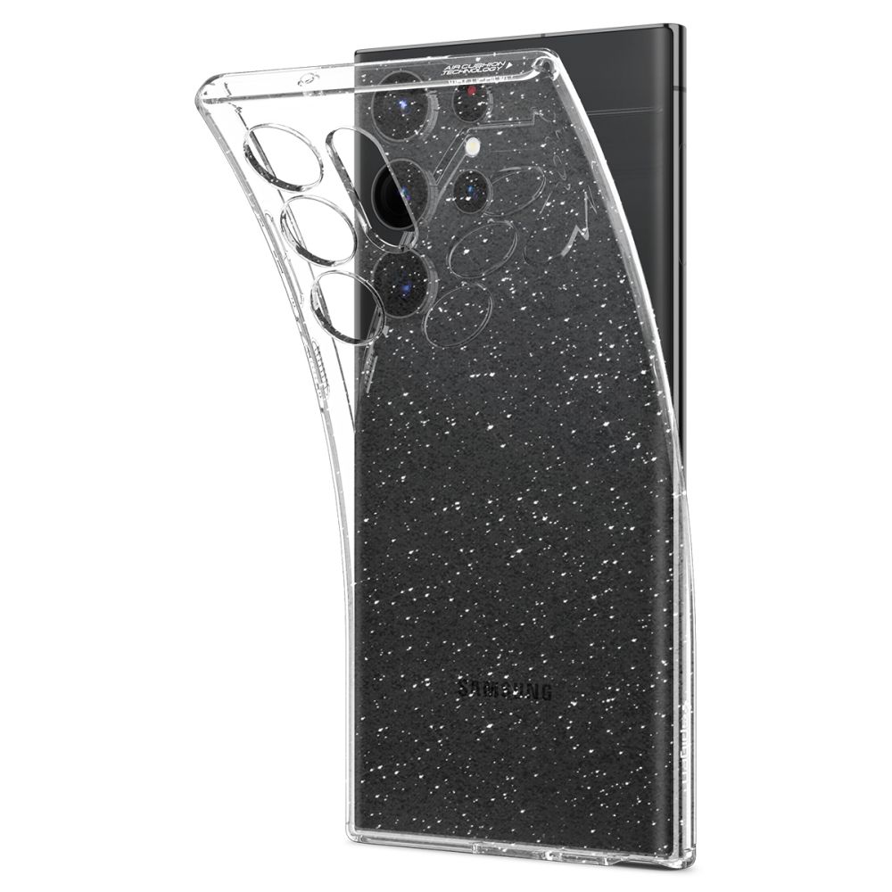 Pokrowiec etui Spigen Liquid Glitter przeroczyste SAMSUNG Galaxy S23 Ultra / 9