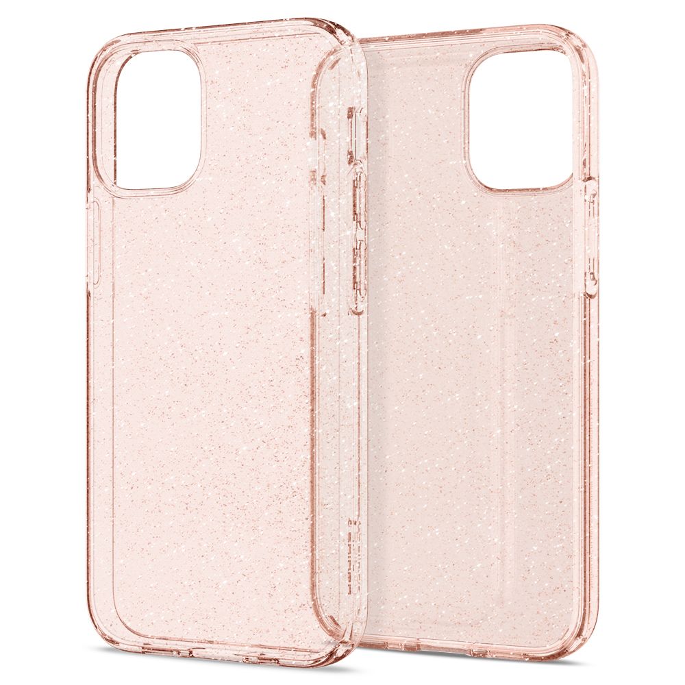 Pokrowiec etui Spigen Liquid Glitter rose APPLE iPhone 12 Mini / 10