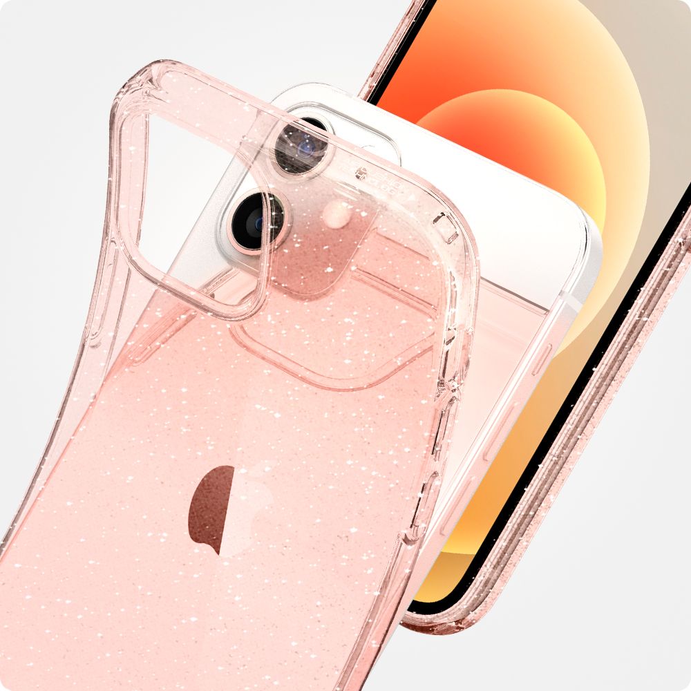 Pokrowiec etui Spigen Liquid Glitter rose APPLE iPhone 12 Mini / 11