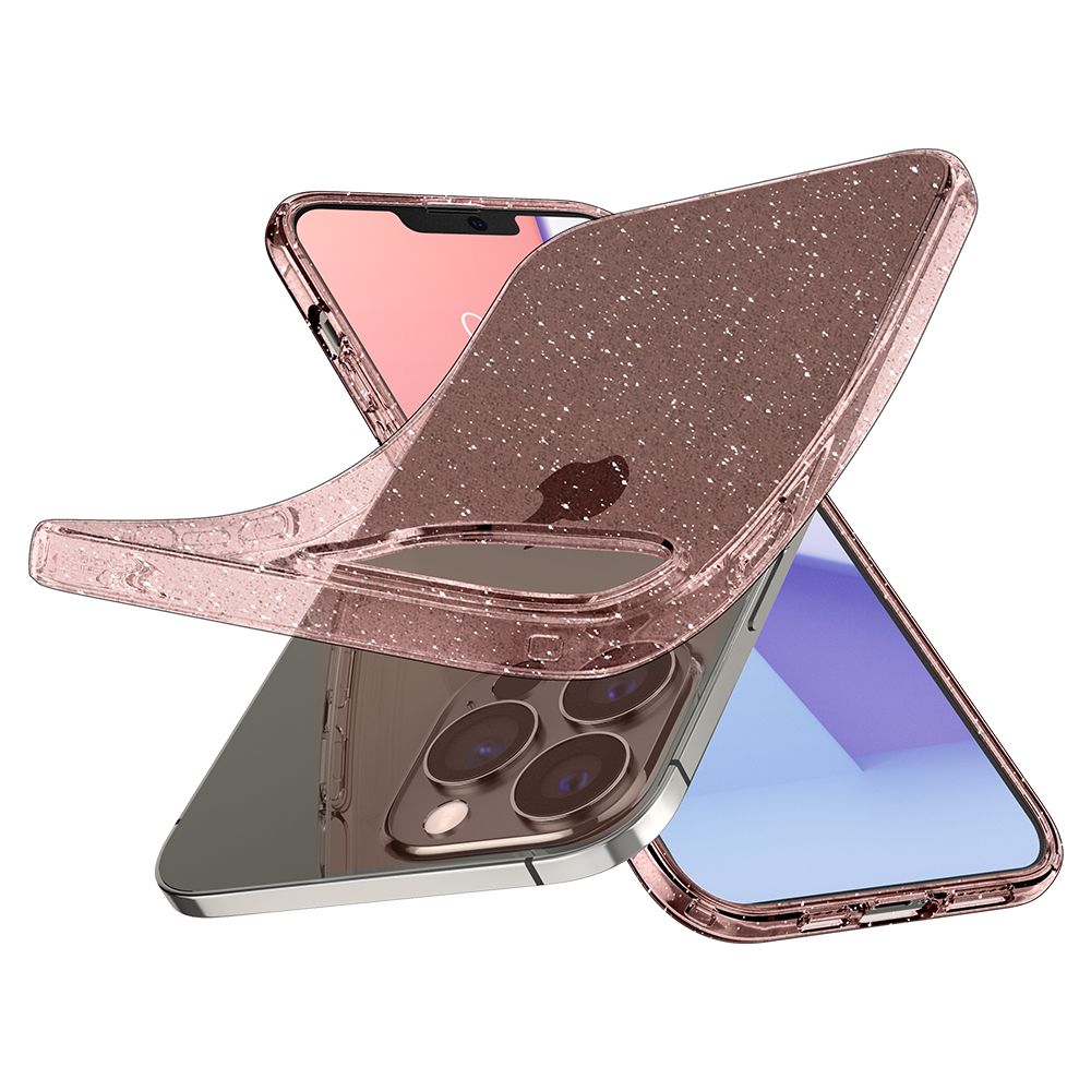 Pokrowiec etui Spigen Liquid Glitter rose APPLE iPhone 13 Pro Max / 7