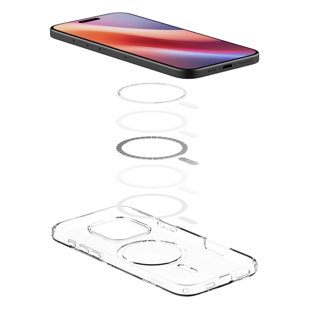 Pokrowiec etui Spigen Liquid Mag Magsafe przeźroczyste APPLE iPhone 16 Pro Max / 6
