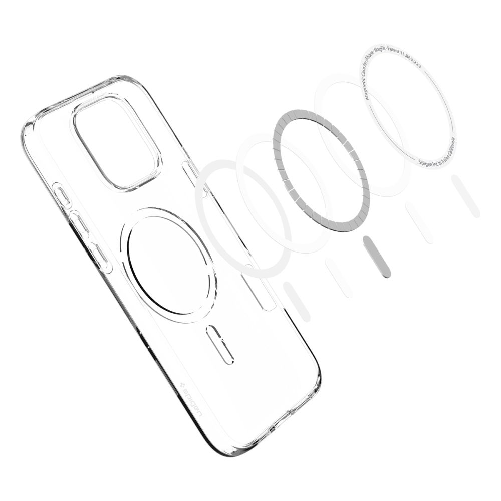 Pokrowiec etui Spigen Liquid Mag Magsafe przeźroczyste APPLE iPhone 16 Pro Max / 8