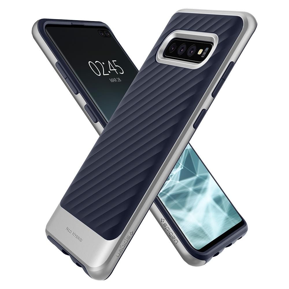 Pokrowiec etui Spigen Neo Hybrid Arctic Silver SAMSUNG Galaxy A52 / 2