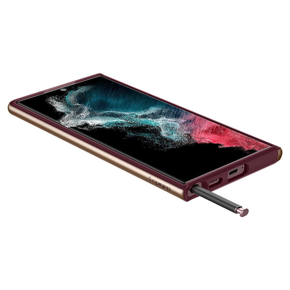 Pokrowiec etui Spigen Neo Hybrid burgundy SAMSUNG Galaxy S22 Ultra / 4