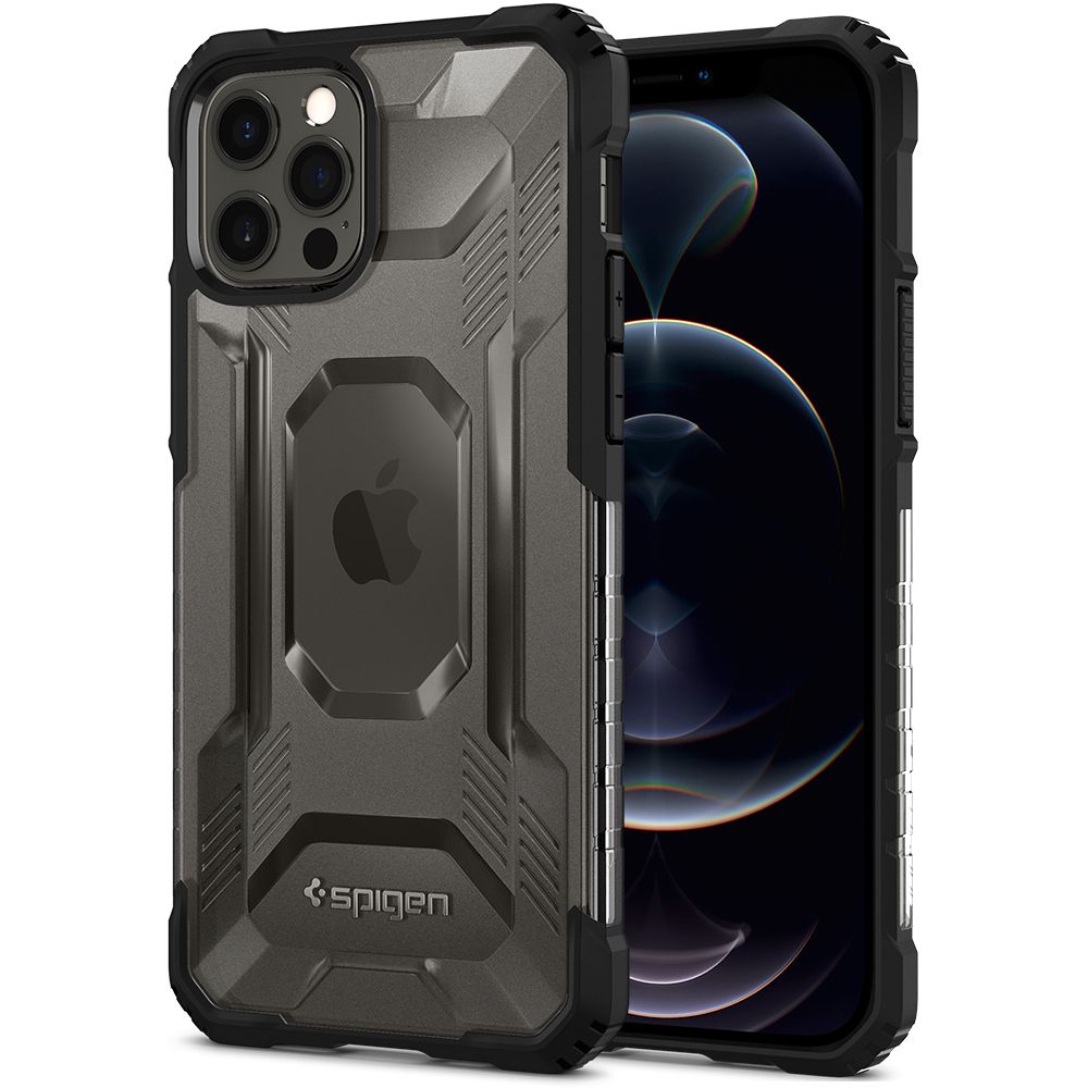 Pokrowiec etui Spigen Nitro Force czarne APPLE iPhone 12 Pro