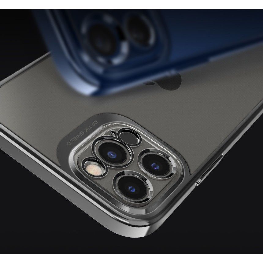 Pokrowiec etui Spigen Optik Crystal Chrome grey APPLE iPhone 12 Pro / 9