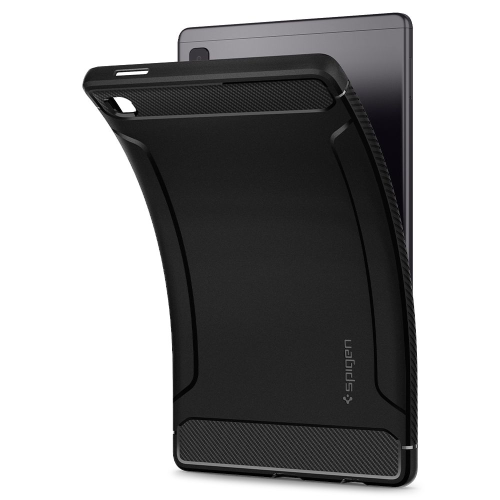 Pokrowiec etui Spigen Rugged Armor czarne SAMSUNG Galaxy Tab A7 Lite 8.4 / 9