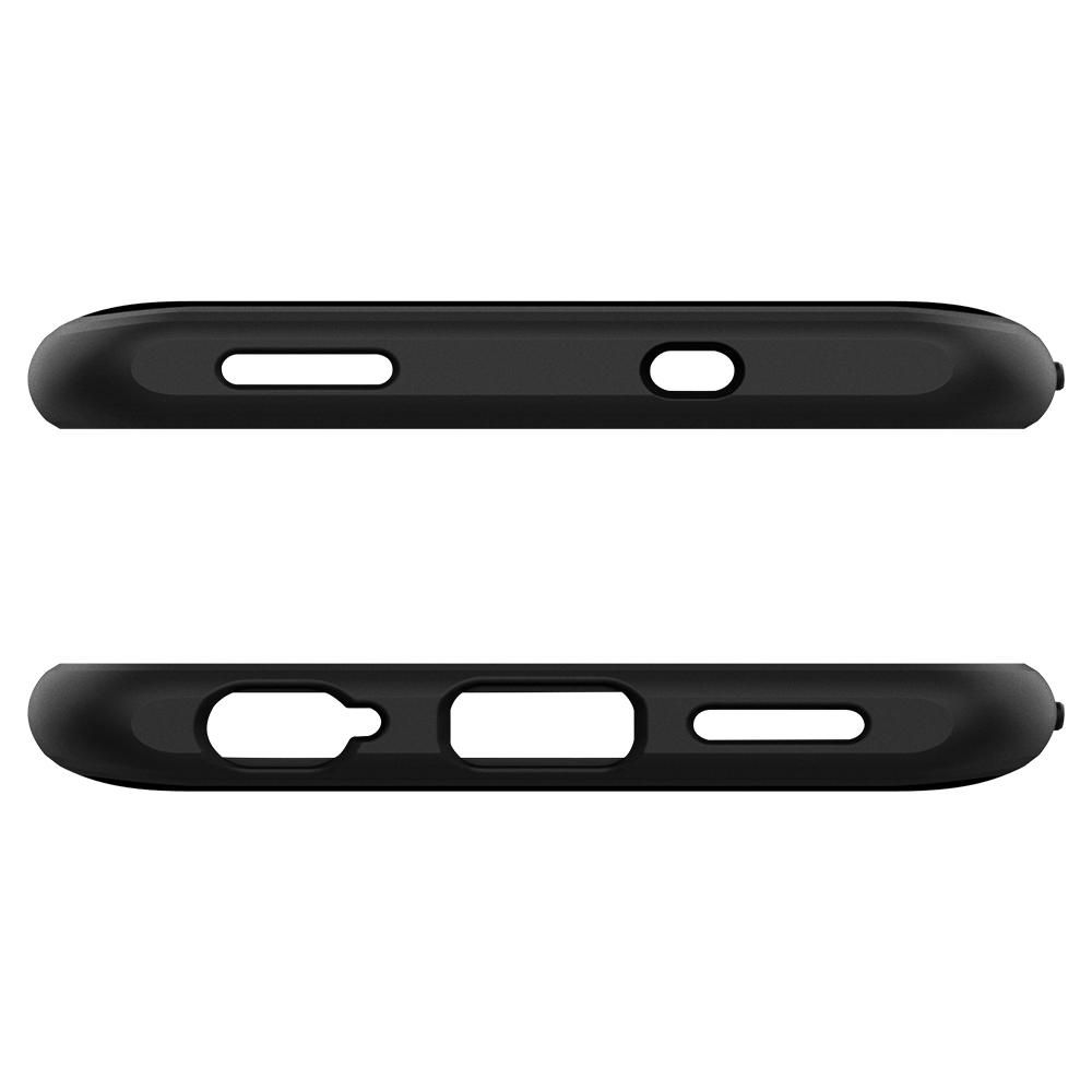 Pokrowiec etui Spigen Rugged Armor czarne Xiaomi Redmi Note 10S / 6