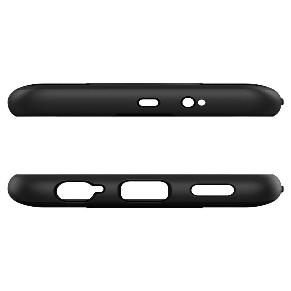 Pokrowiec etui Spigen Rugged Armor czarne Xiaomi Redmi Note 9T / 6