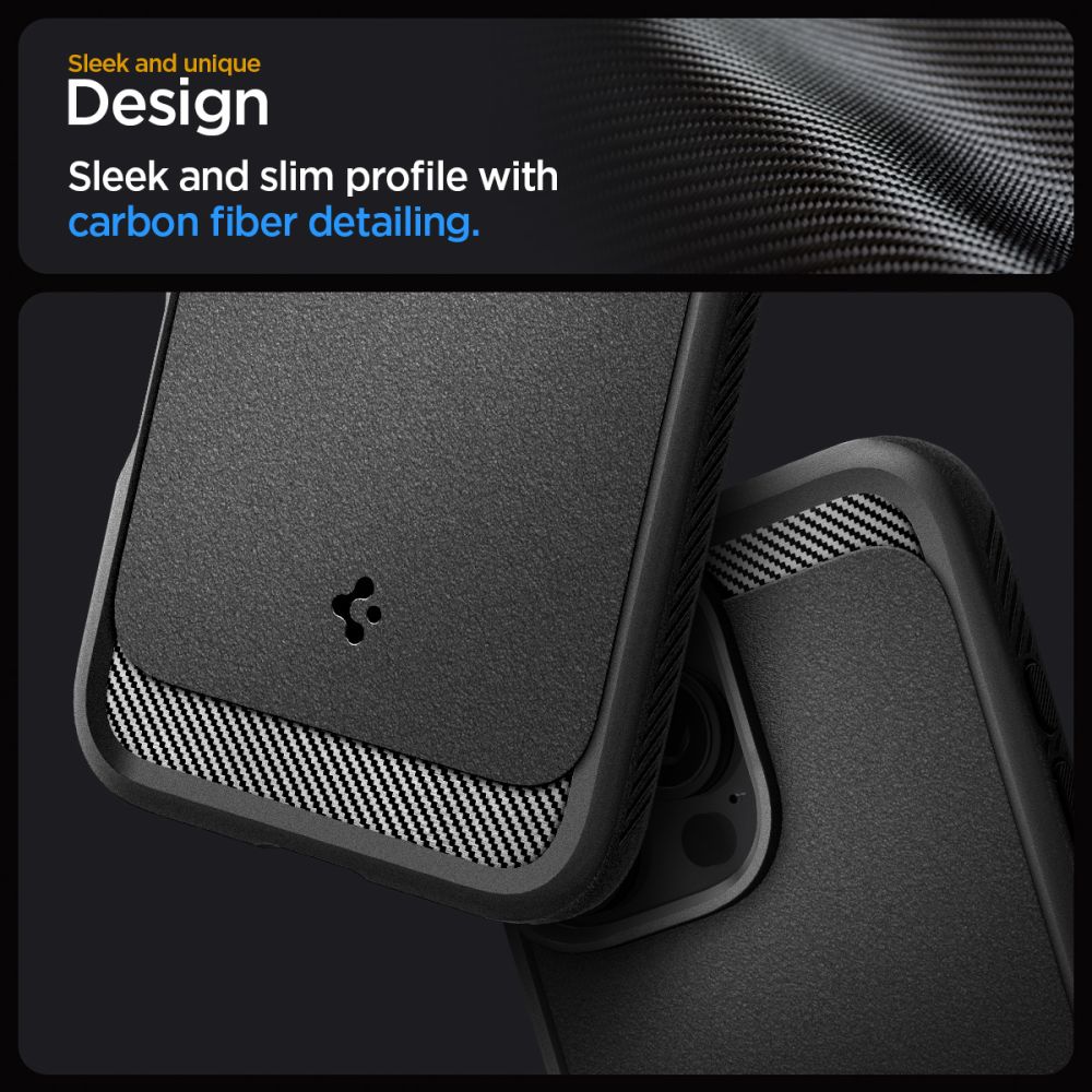Pokrowiec etui Spigen Rugged Armor Mag Magsafe czarne APPLE iPhone 16 Pro Max / 10