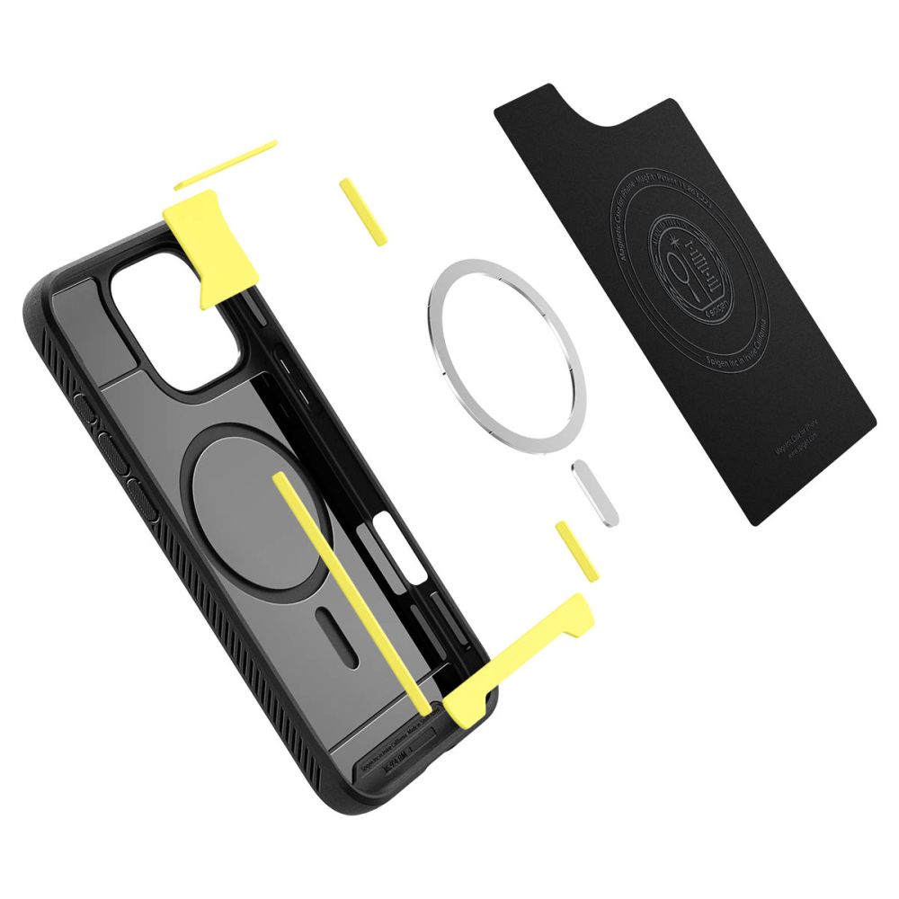 Pokrowiec etui Spigen Rugged Armor Mag Magsafe czarne APPLE iPhone 16 Pro Max / 7