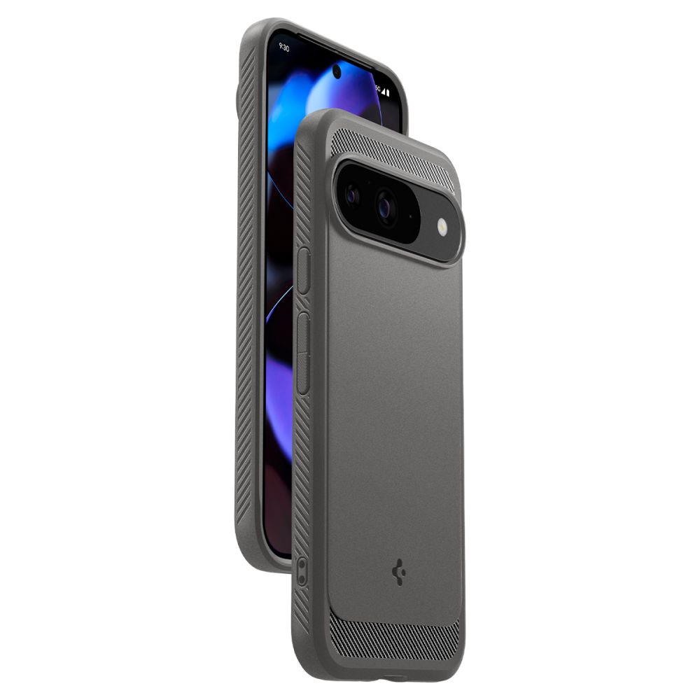 Pokrowiec etui Spigen Rugged Armor Marble grey Google Pixel 9 / 7