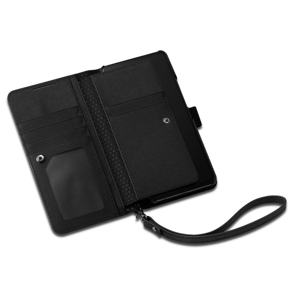Pokrowiec etui Spigen SGP Wallet S Plus czarne SAMSUNG Galaxy A53 5G / 7