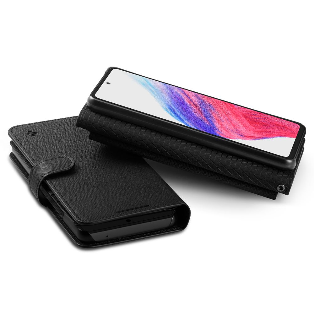 Pokrowiec etui Spigen SGP Wallet S Plus czarne SAMSUNG Galaxy A53 5G / 8