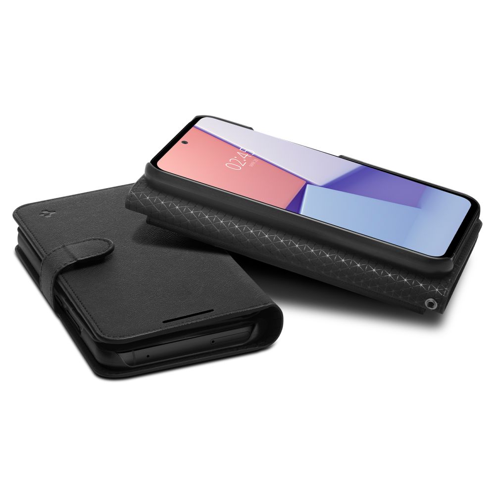 Pokrowiec etui Spigen SGP Wallet S Plus czarne SAMSUNG Galaxy A54 5G / 10