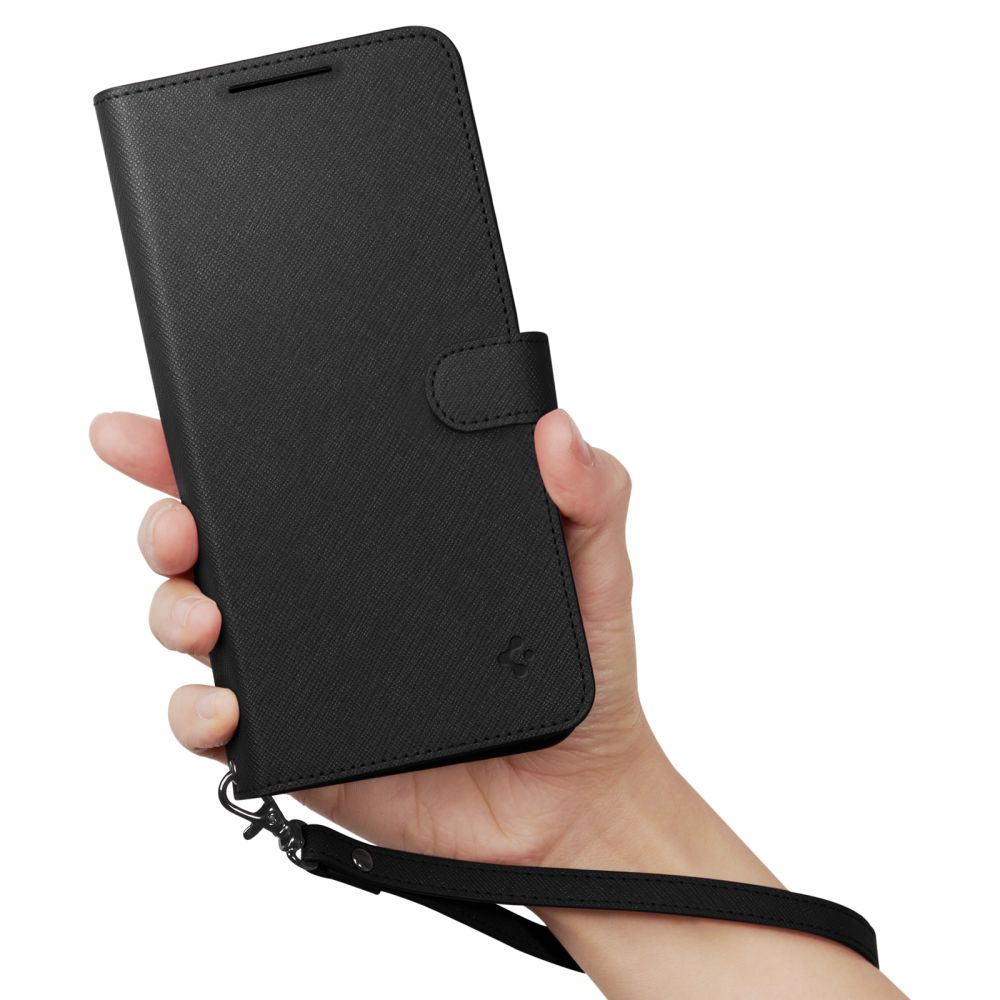 Pokrowiec etui Spigen SGP Wallet S Plus czarne SAMSUNG Galaxy A54 5G / 6