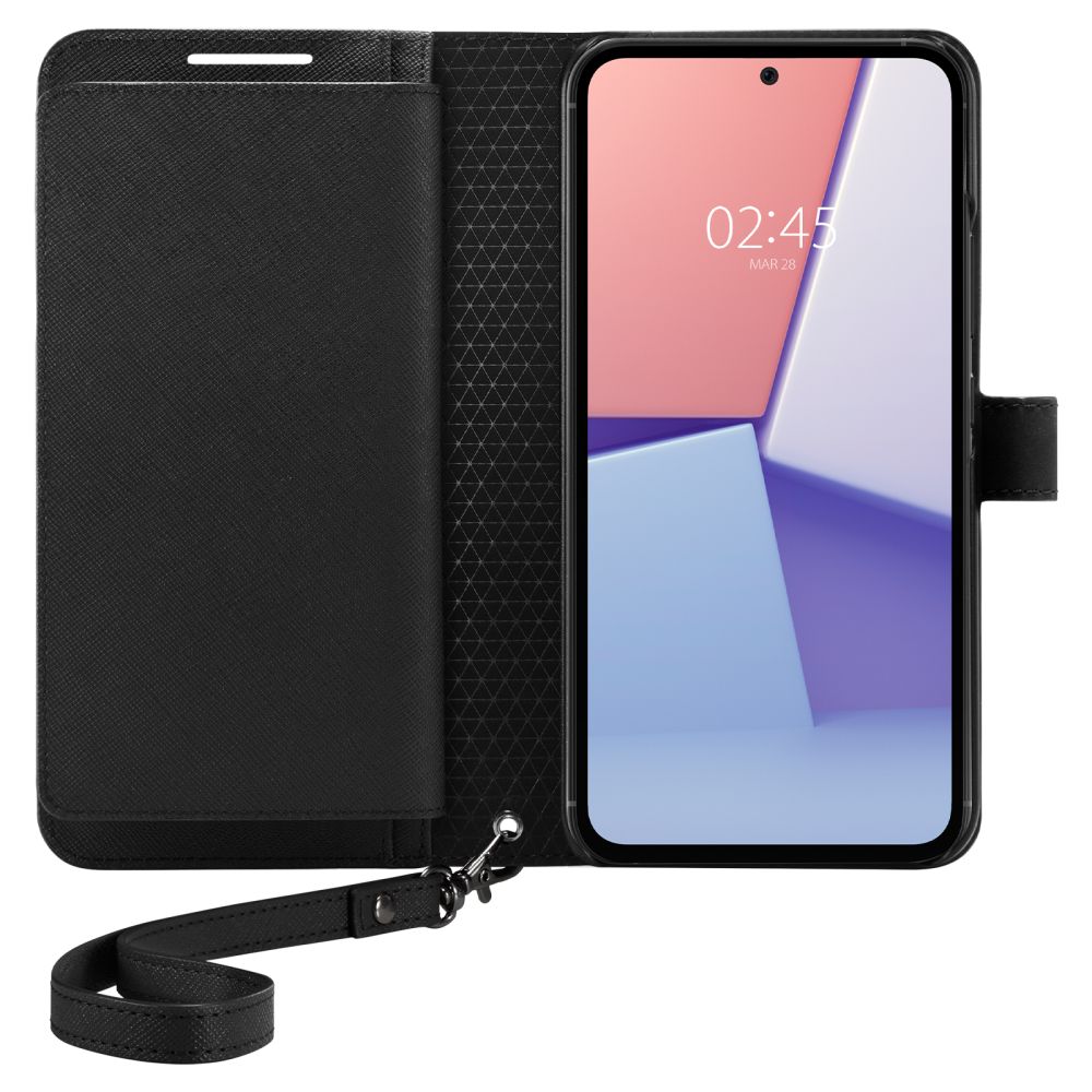 Pokrowiec etui Spigen SGP Wallet S Plus czarne SAMSUNG Galaxy A54 5G / 7