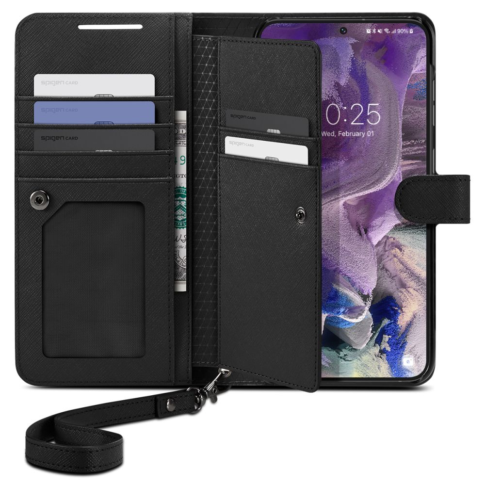 Pokrowiec etui Spigen SGP Wallet S Plus czarne SAMSUNG Galaxy S23 / 2