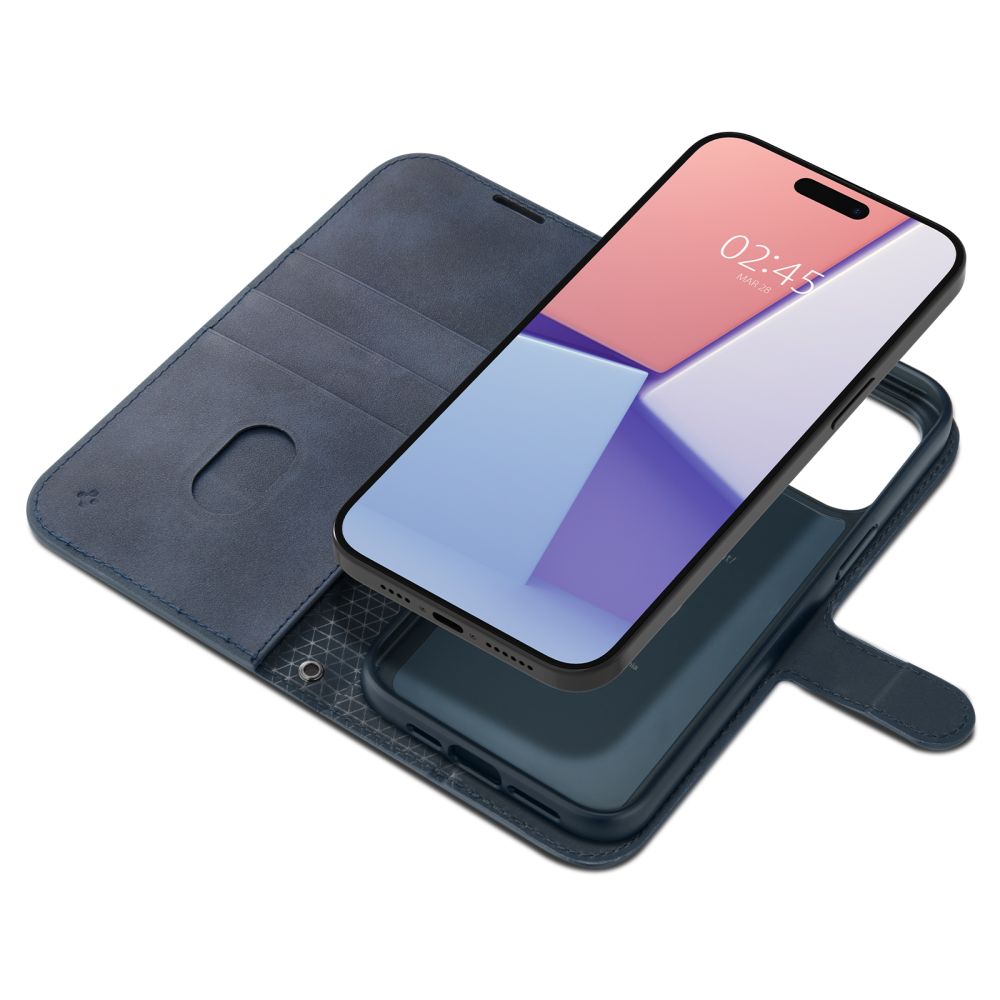 Pokrowiec etui Spigen SGP Wallet S Pro granatowe APPLE iPhone 15 Pro / 6