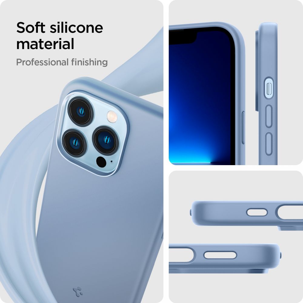 Pokrowiec etui Spigen Silicone Fit Sierra niebieskie APPLE iPhone 13 Pro / 2
