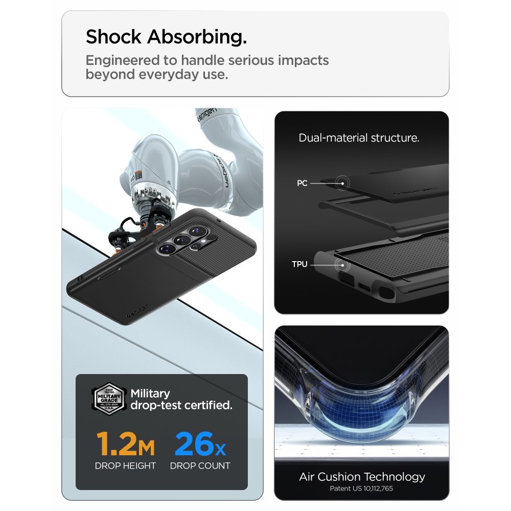 Pokrowiec etui Spigen Slim Armor Cs czarne SAMSUNG Galaxy S26 Ultra / 9