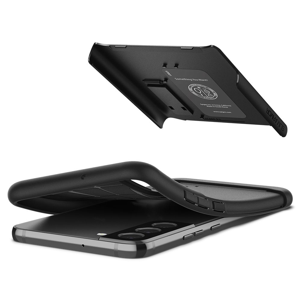 Pokrowiec etui Spigen Slim Armor czarne SAMSUNG Galaxy S22+ / 6