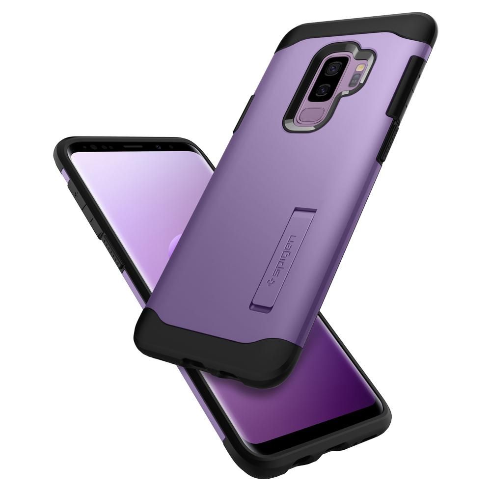 Pokrowiec etui Spigen Slim Armor Lilac Purple SAMSUNG Galaxy S9 Plus / 4