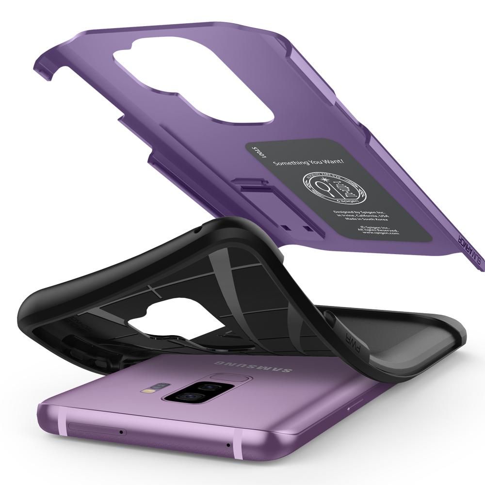 Pokrowiec etui Spigen Slim Armor Lilac Purple SAMSUNG Galaxy S9 Plus / 5