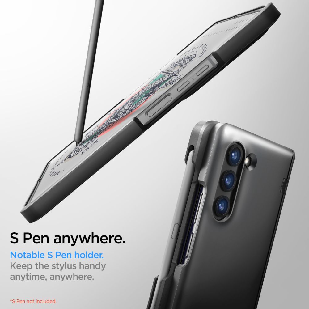 Pokrowiec etui Spigen Slim Armor Pro Pen czarne SAMSUNG Galaxy Z Fold 5 / 2