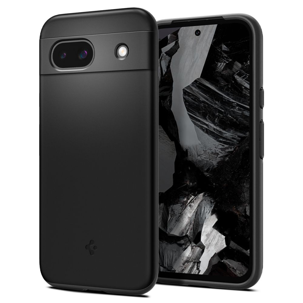 Pokrowiec etui Spigen Thin Fit czarne Google Pixel 8a