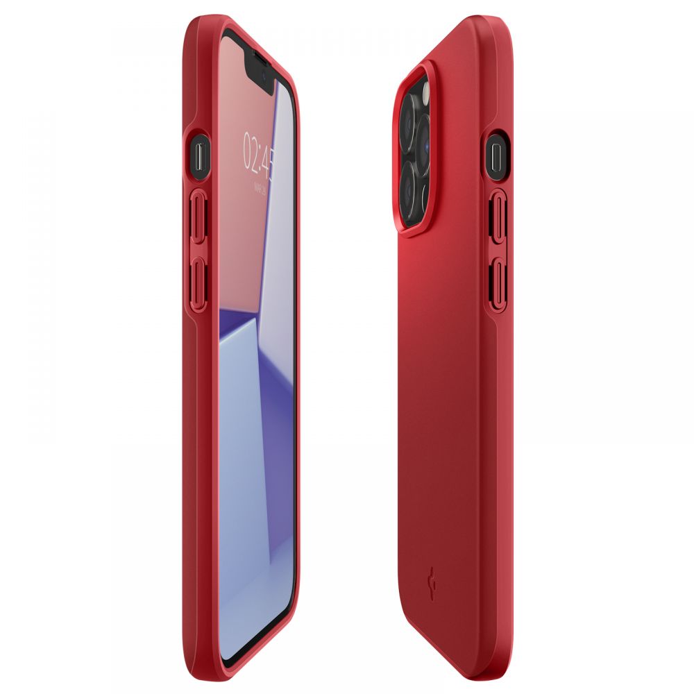 Pokrowiec etui Spigen Thin Fit czerwone APPLE iPhone 13 Pro / 3
