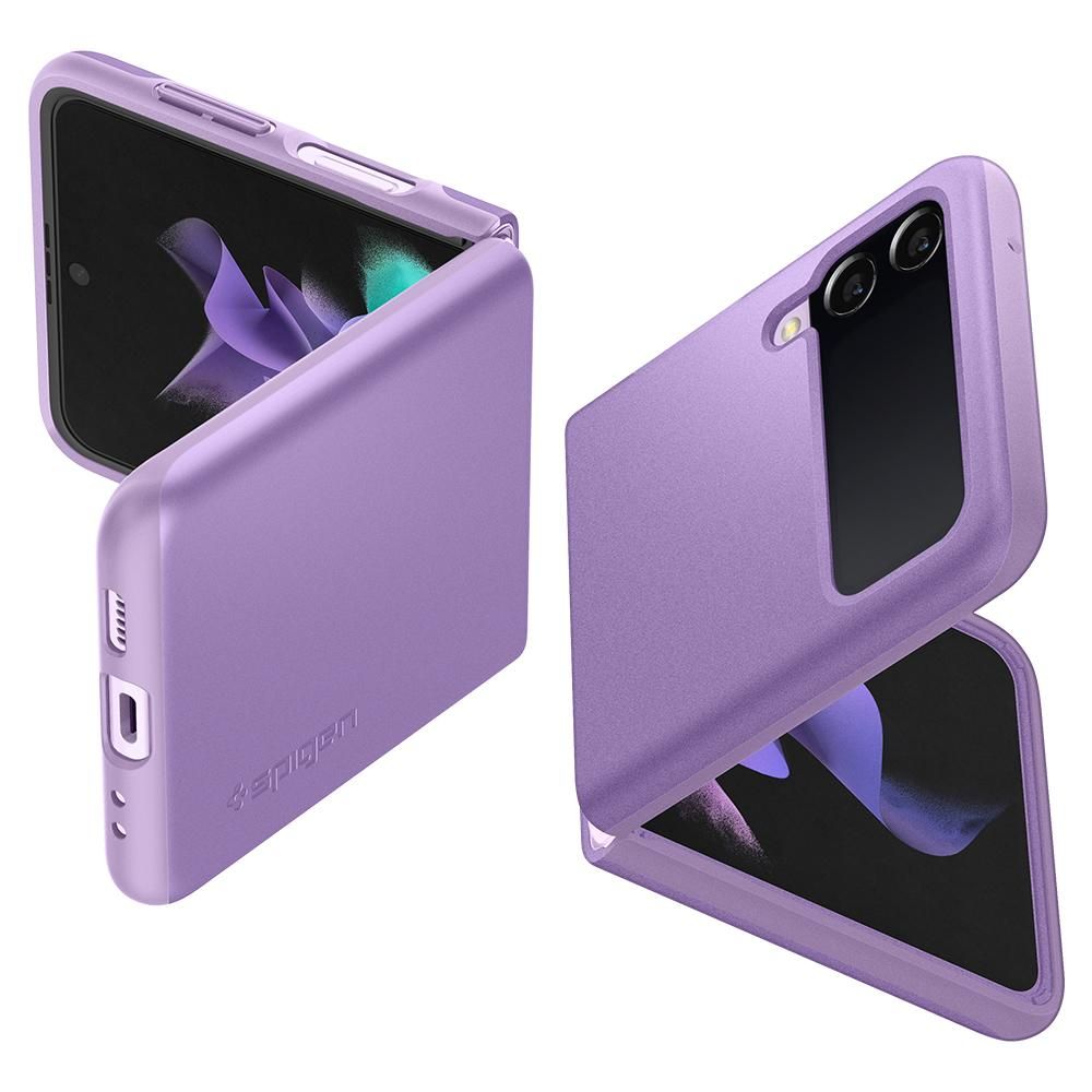 Pokrowiec etui Spigen Thin Fit Galaxy Shiny lavender SAMSUNG Galaxy Z Flip 3 / 10