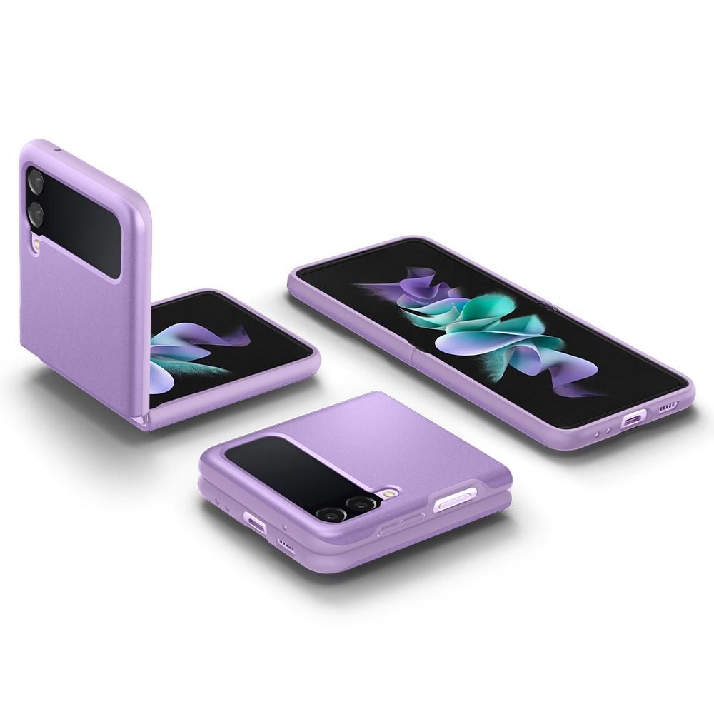 Pokrowiec etui Spigen Thin Fit Galaxy Shiny lavender SAMSUNG Galaxy Z Flip 3 / 8