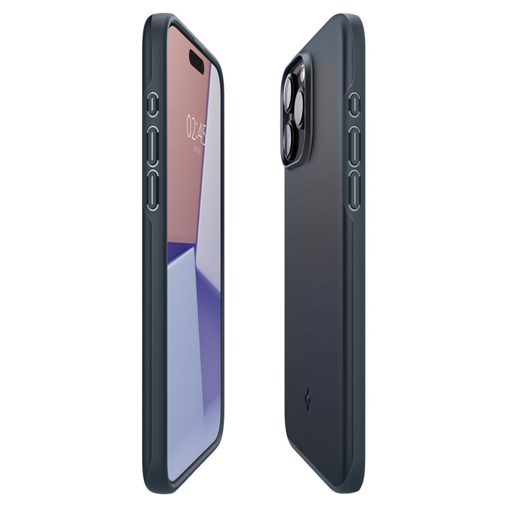 Pokrowiec etui Spigen Thin Fit Metal slate APPLE iPhone 15 Pro Max / 8