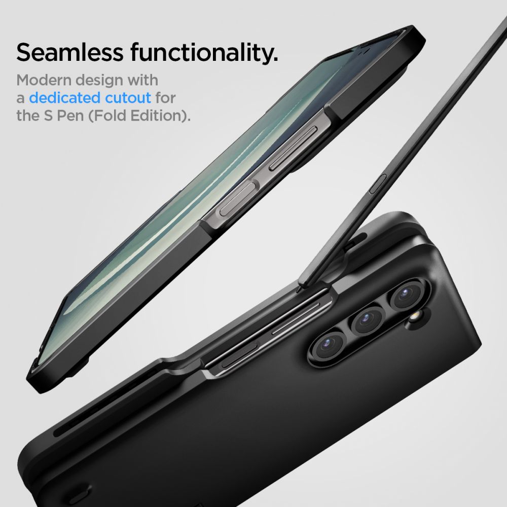 Pokrowiec etui Spigen Thin Fit Pen czarne SAMSUNG Galaxy Z Fold 5 / 2