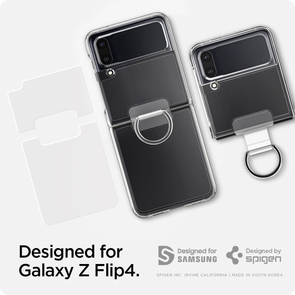 Pokrowiec etui Spigen Thin Fit Ring Crystal przeroczyste SAMSUNG Galaxy Z Flip 4 / 6