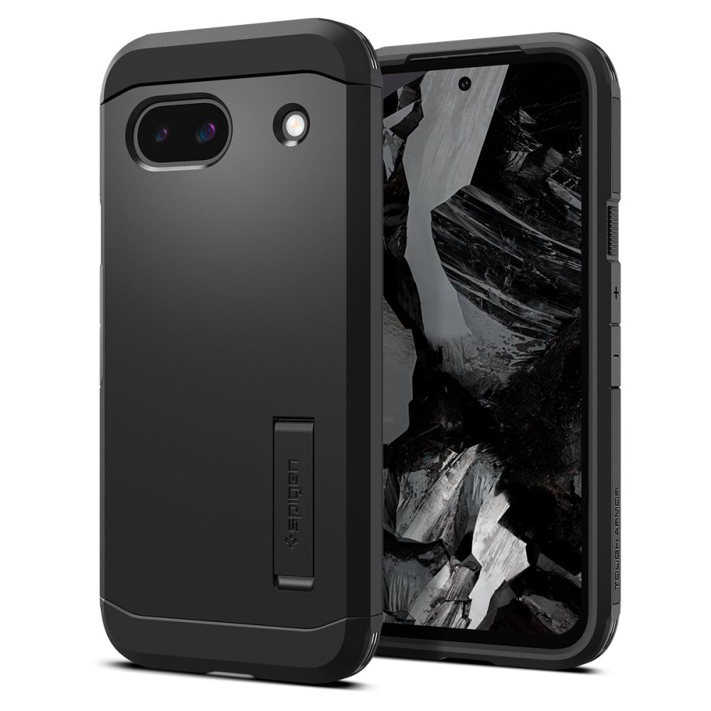 Pokrowiec etui Spigen Tough Armor czarne Google Pixel 8a