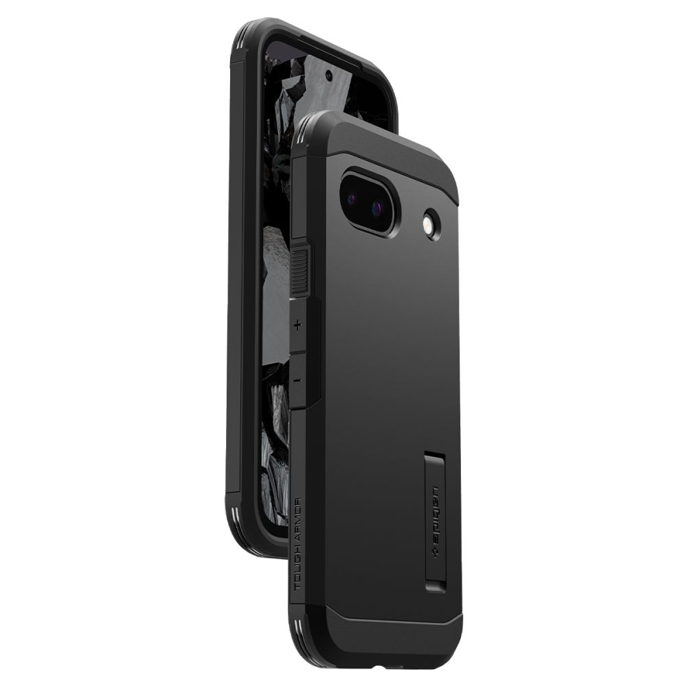 Pokrowiec etui Spigen Tough Armor czarne Google Pixel 8a / 12