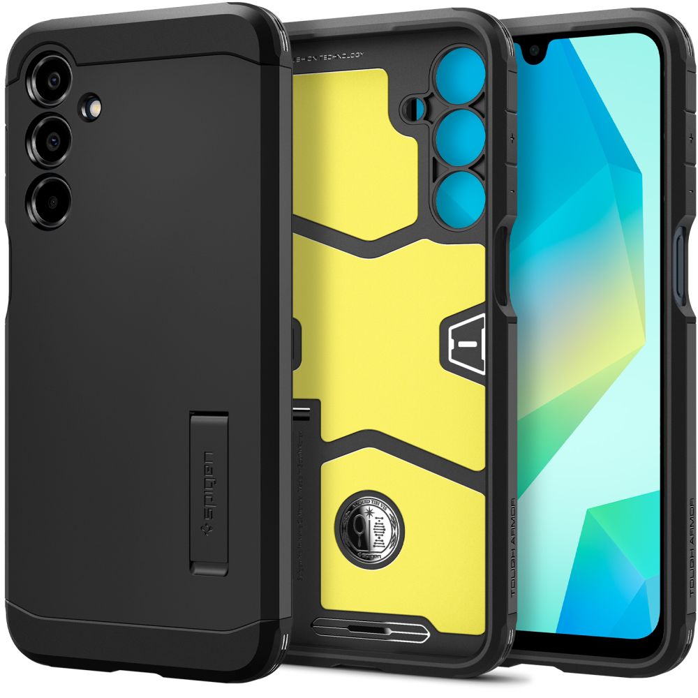 Pokrowiec etui Spigen Tough Armor czarne SAMSUNG Galaxy A16 5G