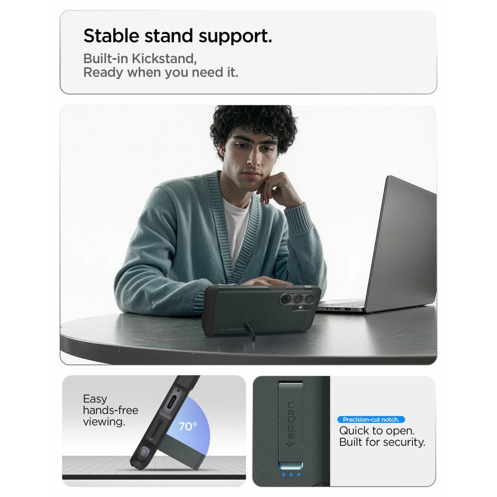 Pokrowiec etui Spigen Tough Armor Mag Magsafe Abyss zielone SAMSUNG Galaxy S26 Ultra / 10