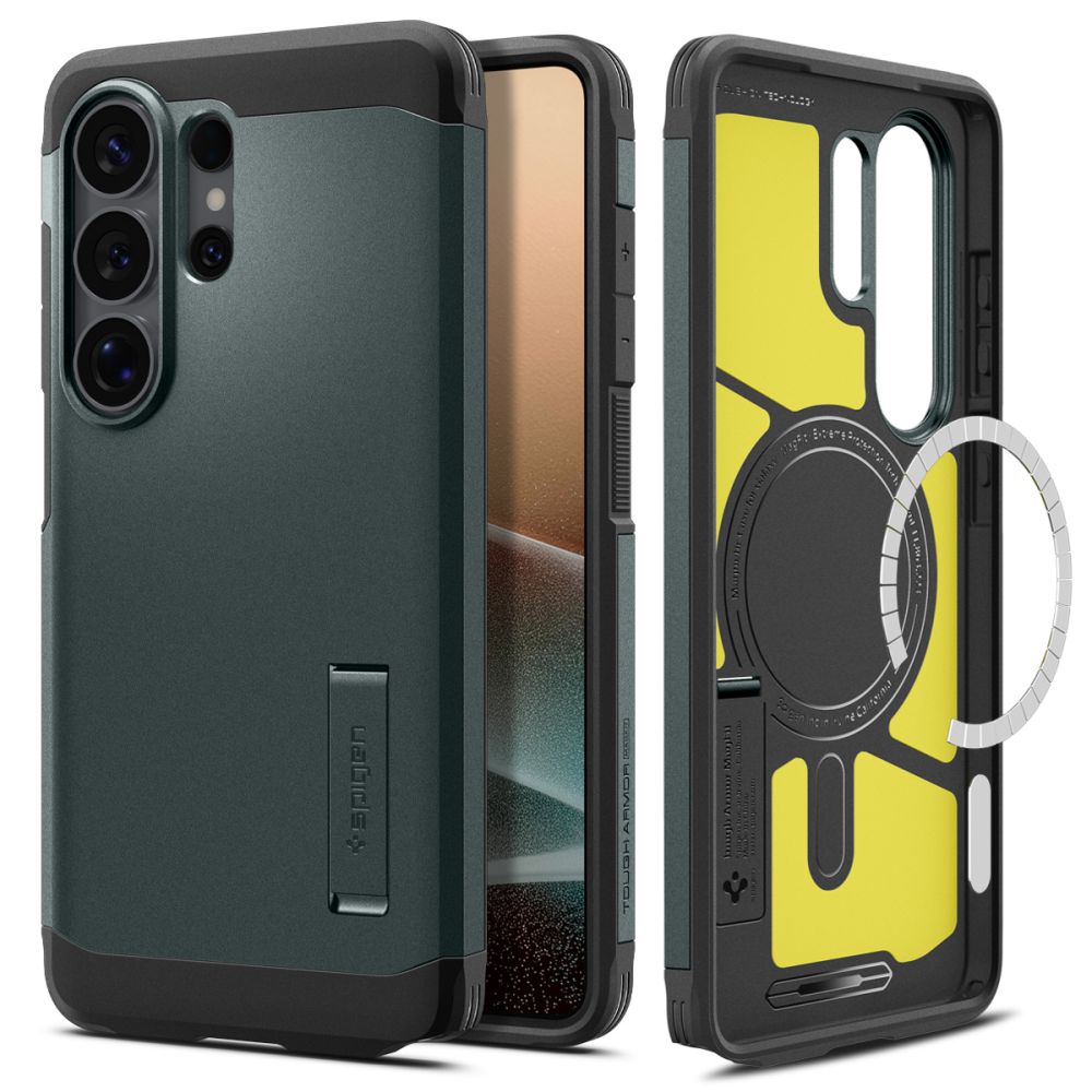 Pokrowiec etui Spigen Tough Armor Mag Magsafe Abyss zielone SAMSUNG Galaxy S26 Ultra / 2