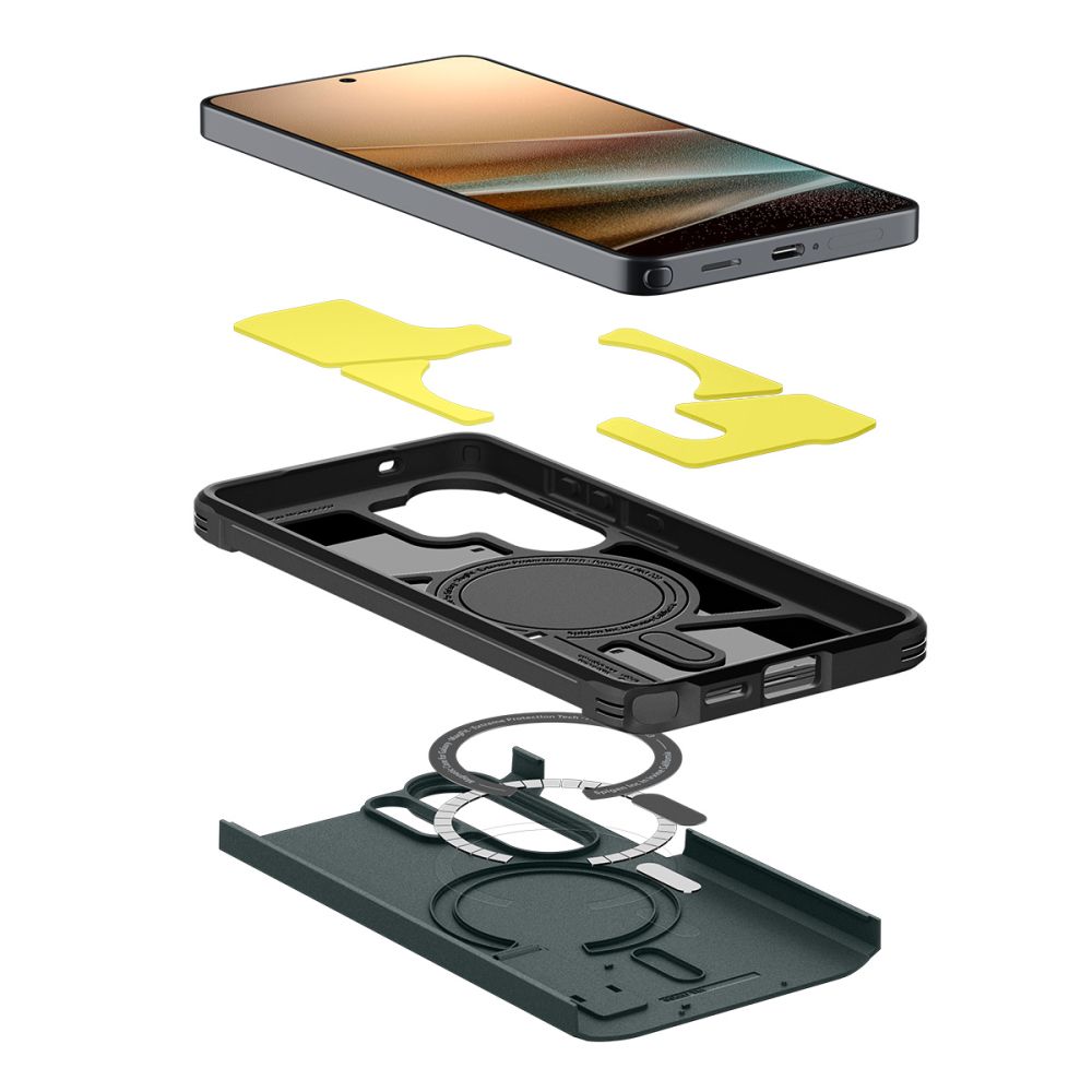 Pokrowiec etui Spigen Tough Armor Mag Magsafe Abyss zielone SAMSUNG Galaxy S26 Ultra / 5