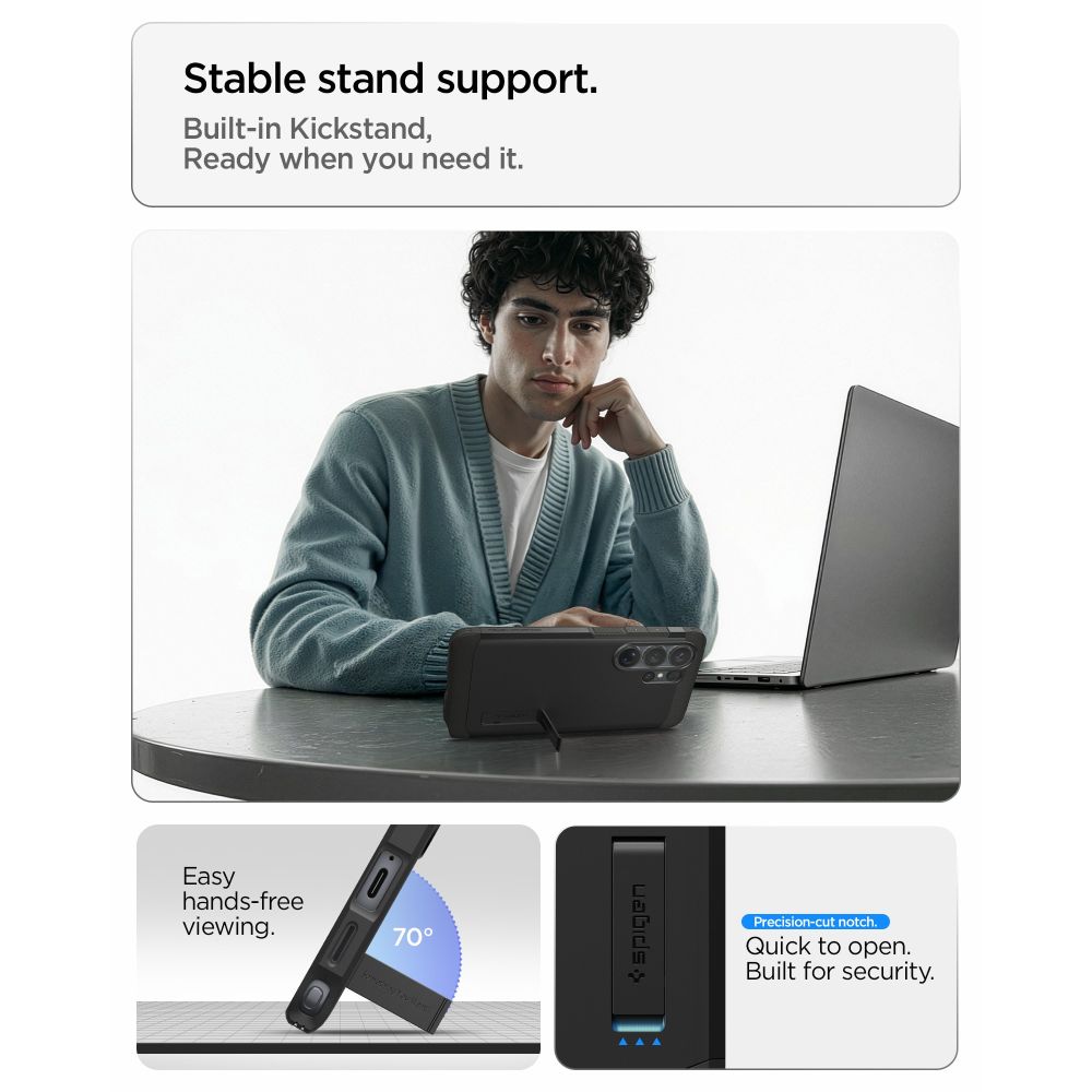 Pokrowiec etui Spigen Tough Armor Mag Magsafe czarne SAMSUNG Galaxy S26 Ultra / 10