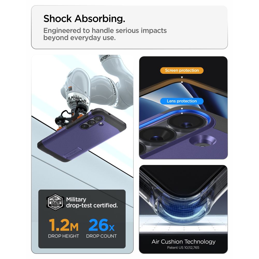 Pokrowiec etui Spigen Tough Armor Mag Magsafe Plus Ash fioletowe SAMSUNG Galaxy S26 Plus / 10