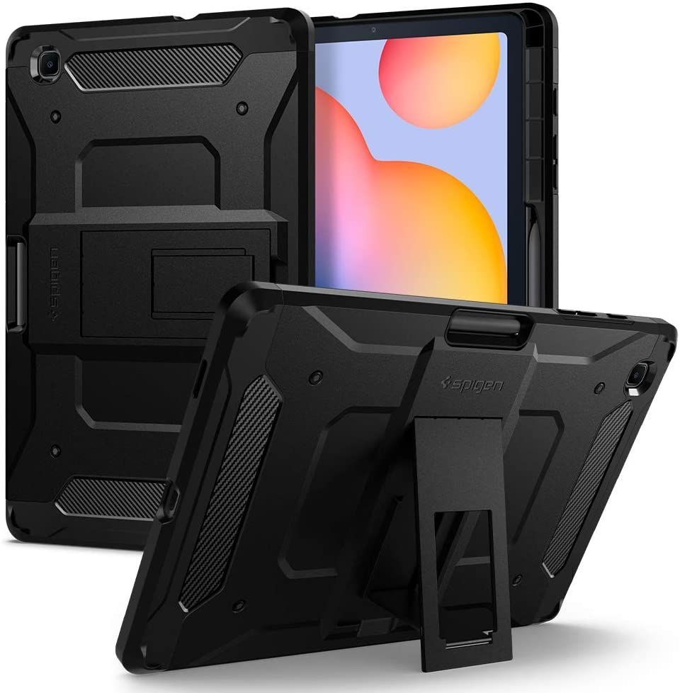 Pokrowiec etui Spigen Tough Armor Pro Czarne SAMSUNG Galaxy Tab S6 Lite 10.4