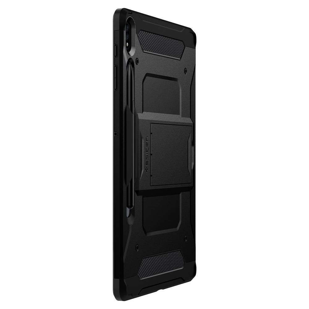 Pokrowiec etui Spigen Tough Armor Pro Czarne SAMSUNG Galaxy Tab S7 Plus 12.4 / 6