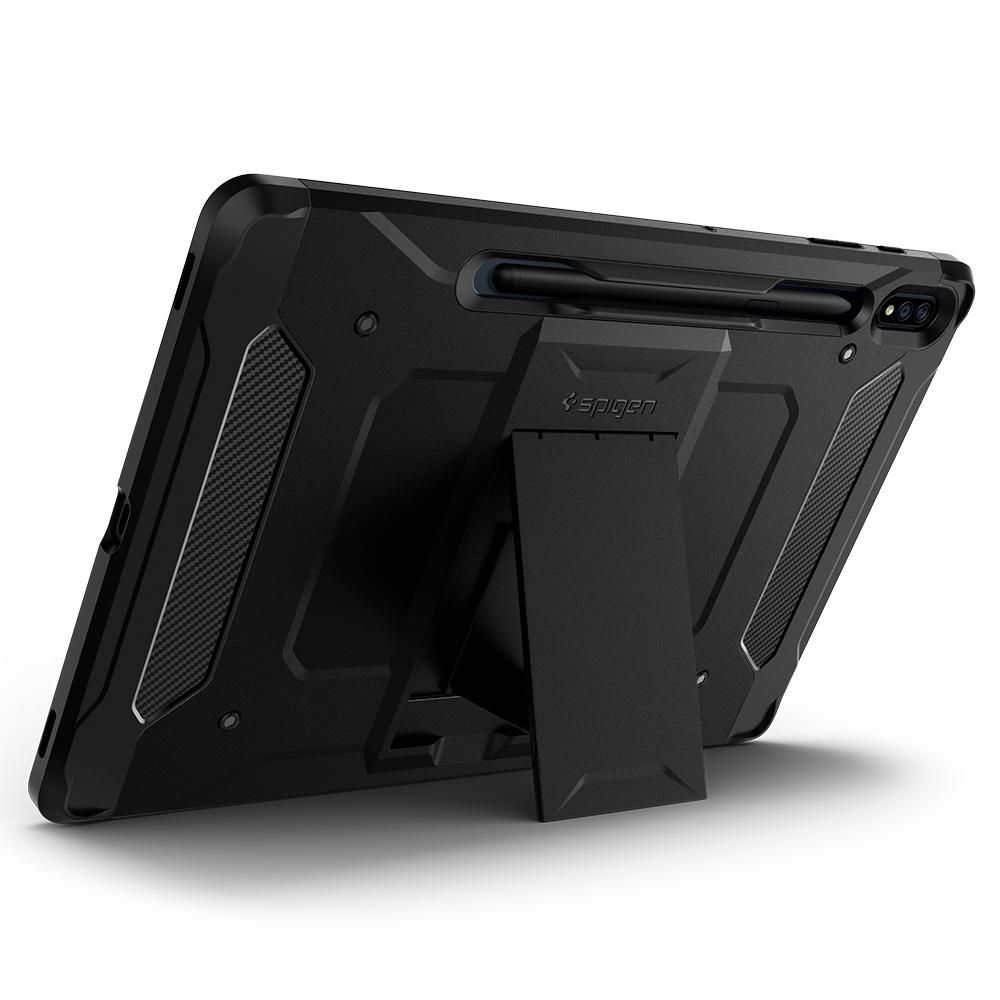 Pokrowiec etui Spigen Tough Armor Pro Czarne SAMSUNG Galaxy Tab S7 Plus 12.4 / 7